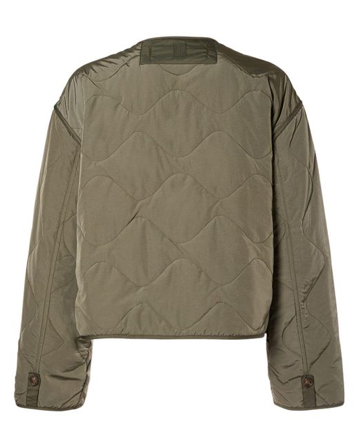 Giacca umberta in taffetà trapuntato di Weekend by Maxmara in Green