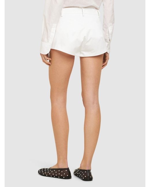 Magda Butrym White Cotton Shorts
