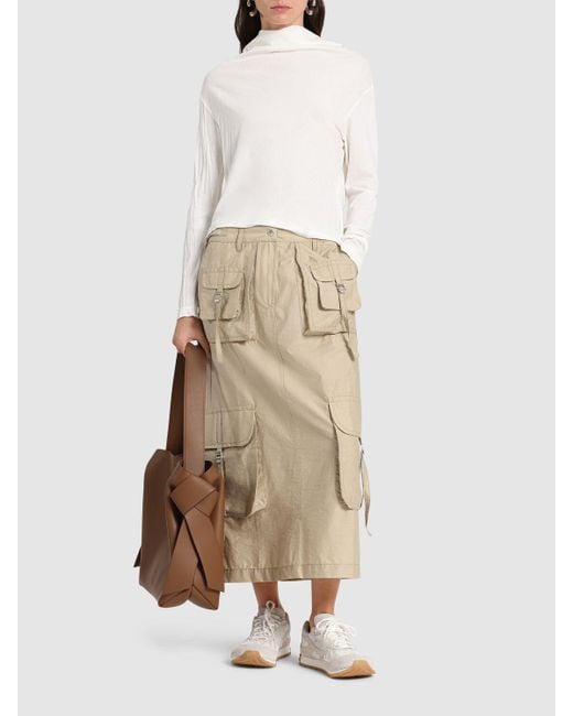 Acne Studios カーゴ マキシスカート ナチュラル | Lyst