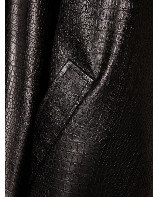 Surchemise en simili-cuir embossé nepal Max Mara en coloris Black