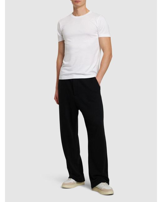 T-shirt en lyocell et coton à poids moyen CDLP pour homme en coloris White