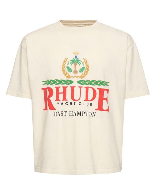 T-shirt east hampton crest Rhude pour homme en coloris White