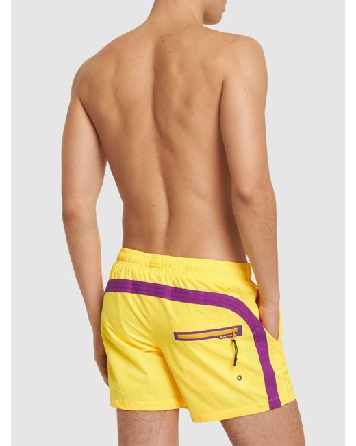 Bañador shorts de secado rápido Sundek de hombre de color Yellow