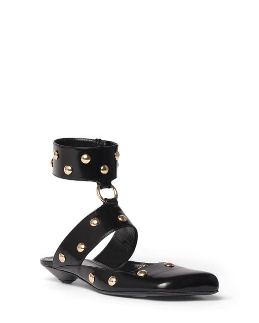 Chloé Black 20mm Jade Leather Flats