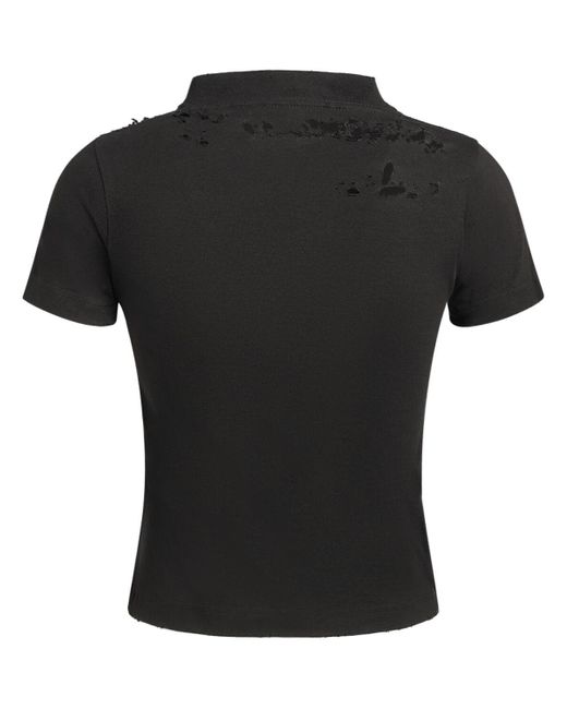 T-shirt in cotone di Balenciaga in Black