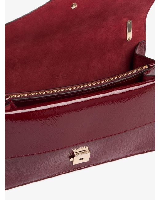 Dionysus leather shoulder bag Gucci de color Red