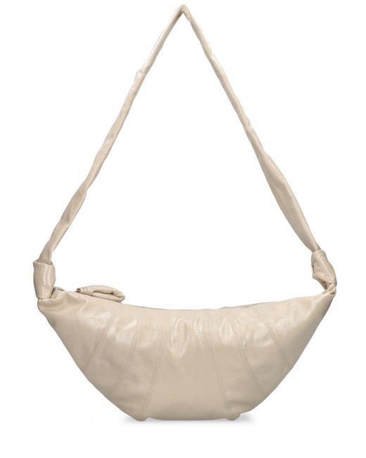Lemaire Medium Croissant Coated Cotton Bag in Natural | Lyst