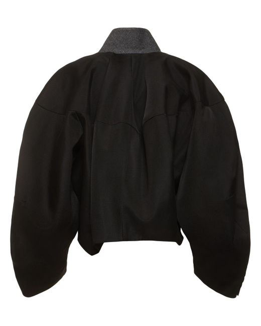 Sacai Black Double-faced Wool Blend Jacket