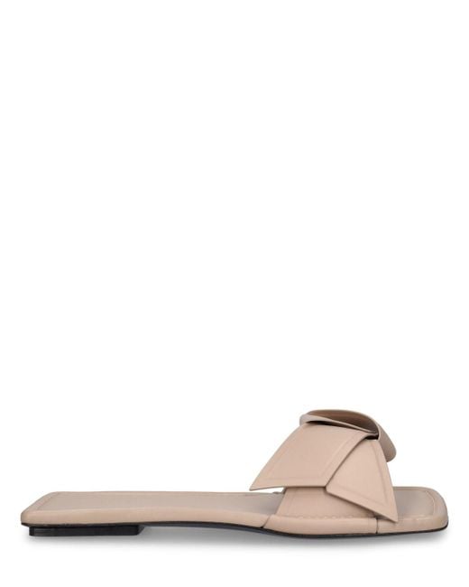 Acne Pink Flache Schuhe Aus Leder "musubi"