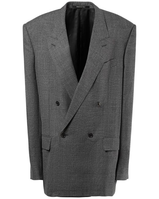 Balenciaga Gray Regular Fit Wool Jacket