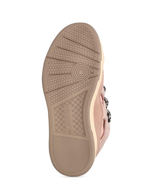 Sneakers curb in pelle e mesh 30mm di Lanvin in Pink
