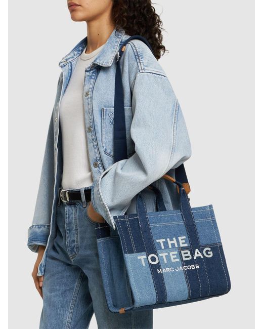Marc Jacobs Blue The Medium Tote Patches Bag