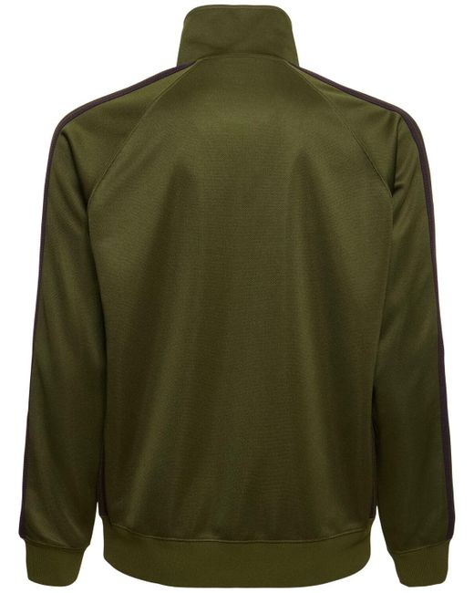 Needles Green Logo Smooth Poly Track Jacket for men