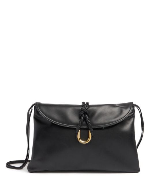 Bottega Veneta Black Medium Schultertasche Aus Leder