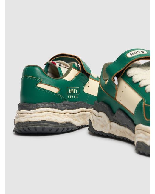 Uomo Sneakers Basse Keith di Maison Mihara Yasuhiro in Green da Uomo