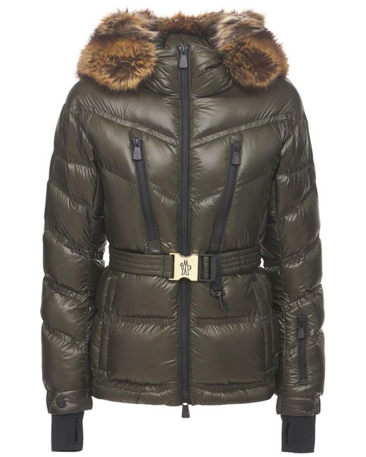 green moncler coat