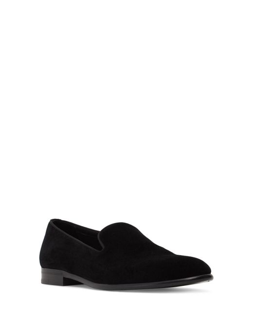 Dolce & Gabbana Black Milano Velvet Loafers for men
