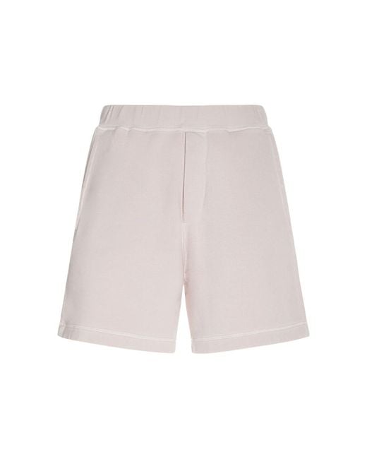 DSquared² White Relaxed Cotton Sweat Shorts for men