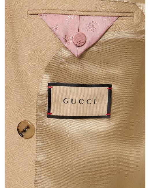 Gucci Gg ウールジャカードジャケット Natural