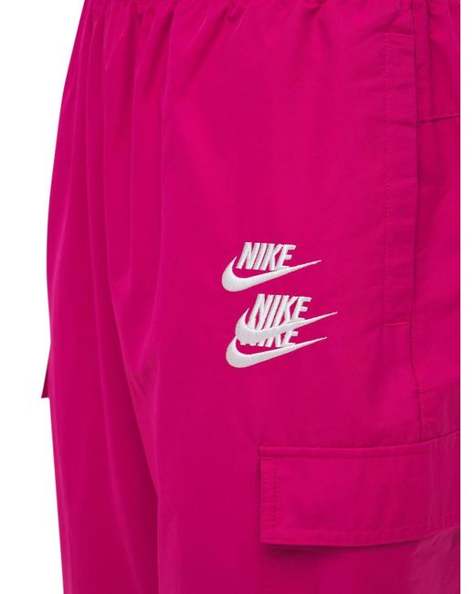 Nike World Tour Woven Cargo Pants in Fuchsia (Pink) for Men | Lyst