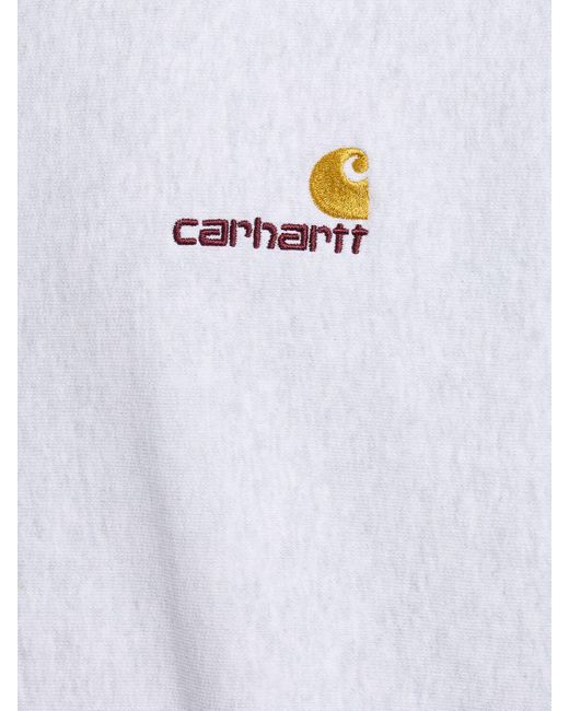 Carhartt White American Script Crewneck Sweatshirt for men