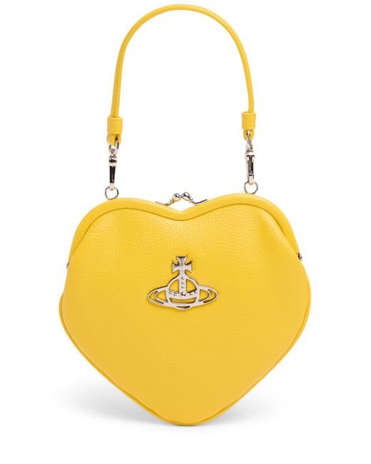 Vivienne Westwood Yellow Tasche Aus Kunstleder "belle Heart Frame"