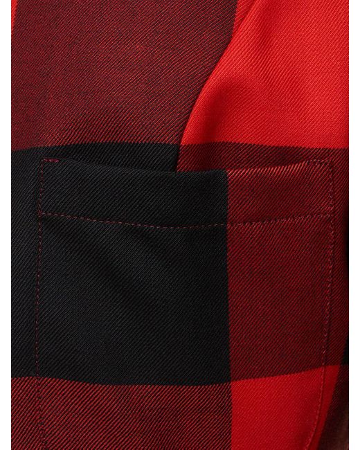 Vivienne Westwood Red Tartan Wool Cropped Jacket