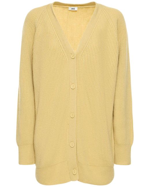 ANNAGRETA Emma カシミアカーディガン Yellow