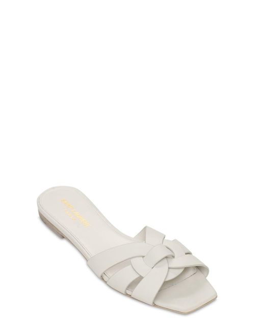 saint laurent nu pieds white