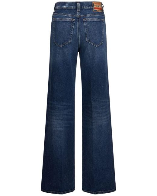 Mujer Jeans Anchos De Algodón DIESEL de color Blue