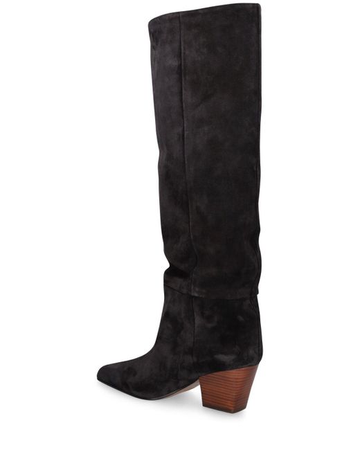 Paris Texas Black 60Mm Jane Suede Tall Boots