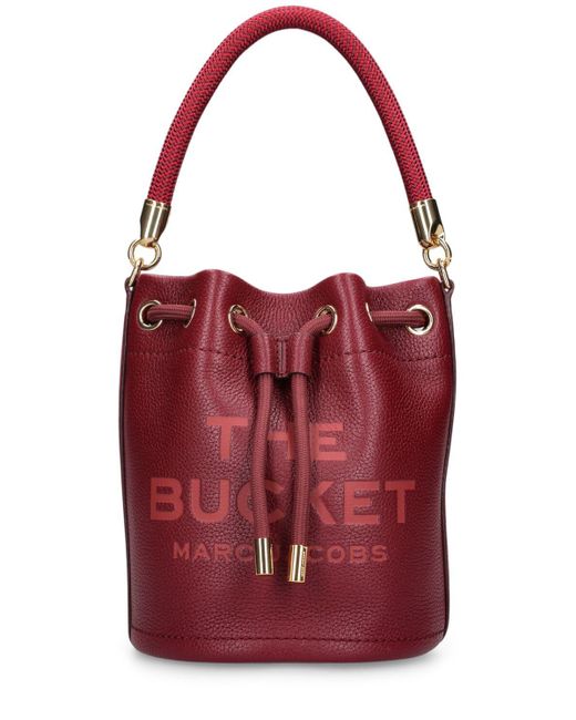Marc Jacobs Red The Bucket Leather Bag