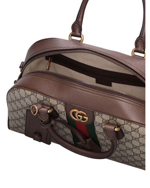 Gucci Savoy duffle bag in Beige Brown GG Canvas