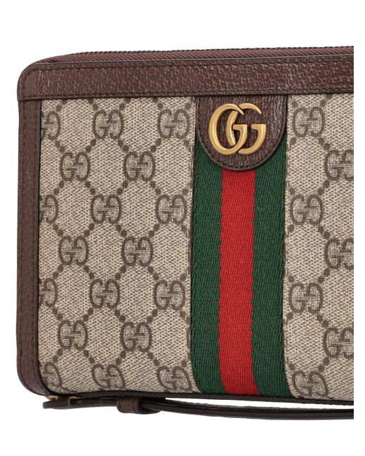 Gucci Gray Gg Supreme Canvas Passport Case for men