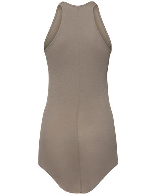 Rick Owens Gray Basic Viscose Blend Jersey Tank Top
