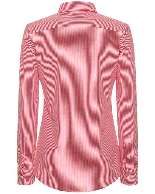 Polo Ralph Lauren Pink Langärmeliges Shirt Mit Logo