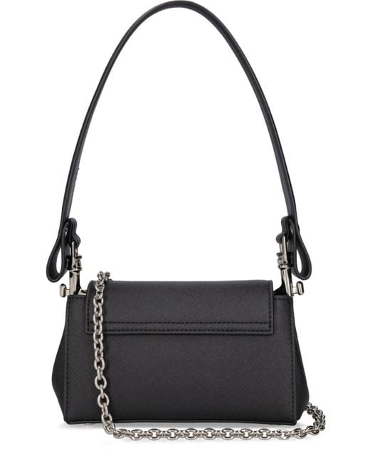 Vivienne Westwood Black Small Hazel Faux Leather Shoulder Bag