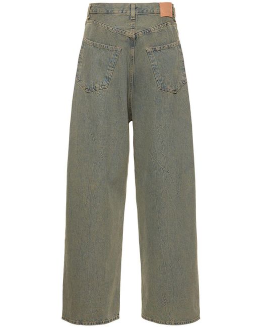 Acne Green 2023 Wide Leg Denim baggy Jeans