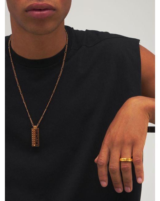 Versace Medusa Chained Ring in Gold (Metallic) for Men - Lyst