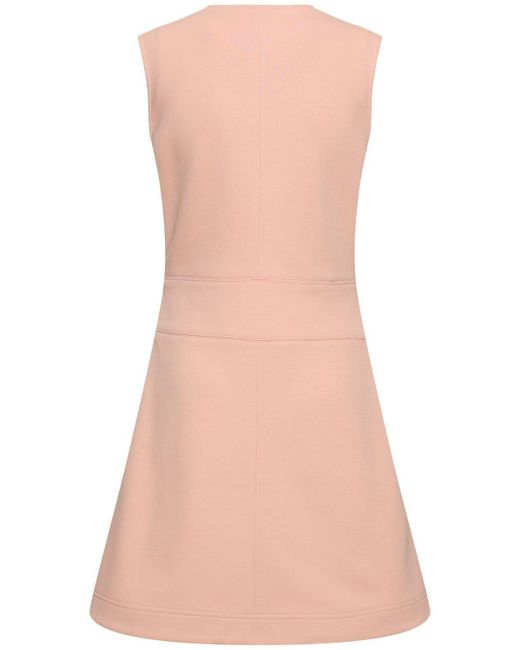Moncler Pink Cotton Blend Dress