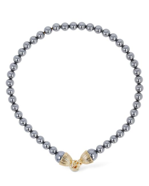 Collana chunky con perle di Timeless Pearly in Metallic