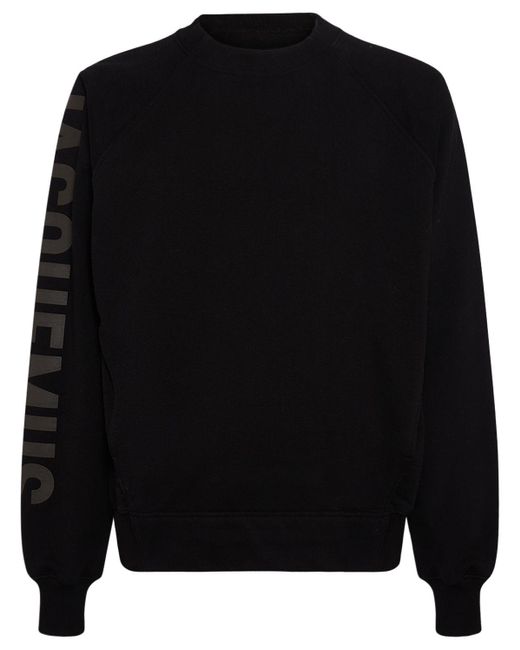 Jacquemus Sweatshirt "le Crewneck Typo" in Black für Herren
