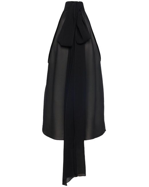 Tom Ford Black Oberteil Aus Seidensatin Mit Nackenträger