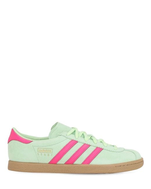 Adidas Originals スエード Stadt スエードスニーカー カラー グリーン メンズ Lyst Adidas Originals スエード Stadt スエードスニーカー カラー グリーン メンズ Lyst