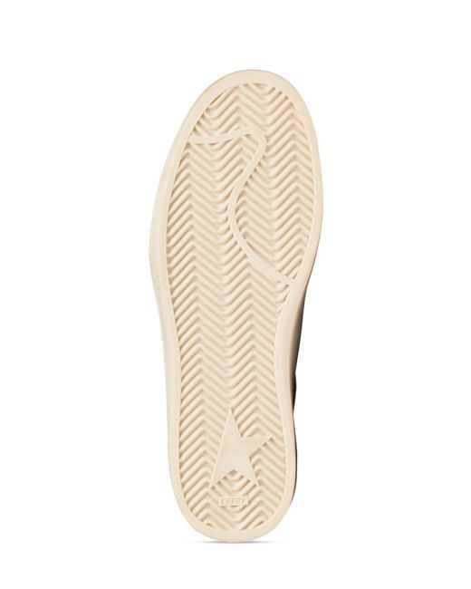 Golden Goose Deluxe Brand White 20mm Laminierte Sneakers Aus Nappaleder "ballstar"