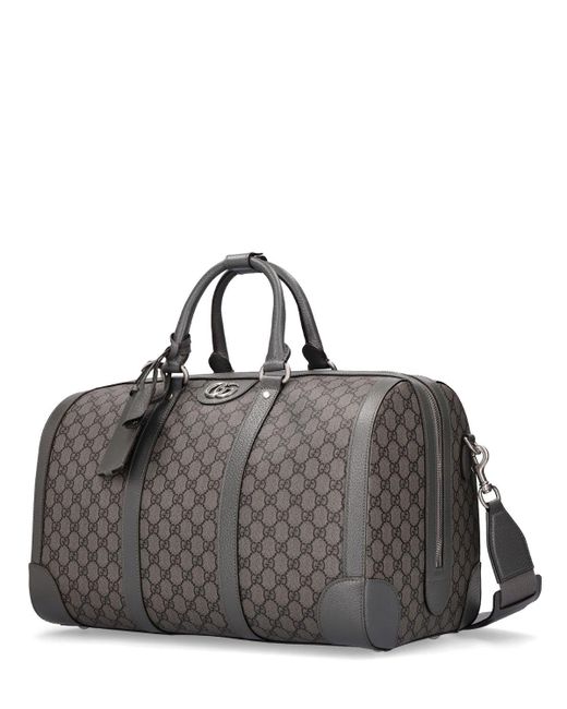 Gucci Gray gg Printed Duffle Bag for men
