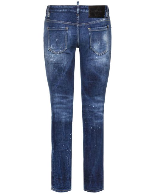 DSquared² Blue Jennifer Skinny Low Rise Jeans