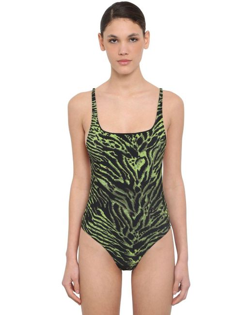 tiger print swimwear