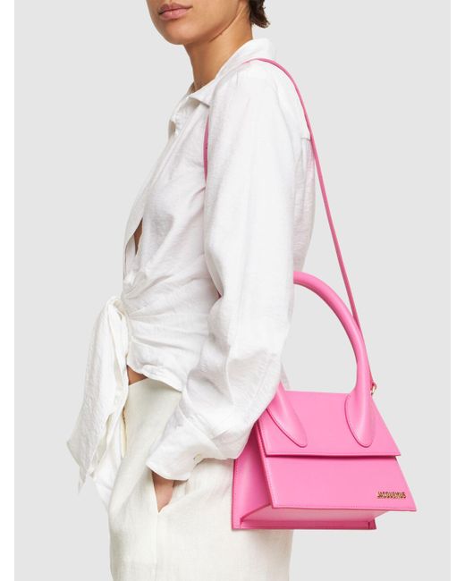 Jacquemus Pink Le Grand Chiquito Smooth Leather Bag