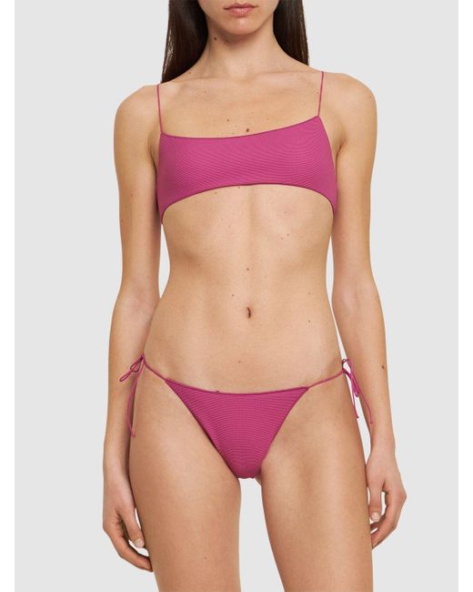 Top bralette de bikini Tropic of C de color Pink
